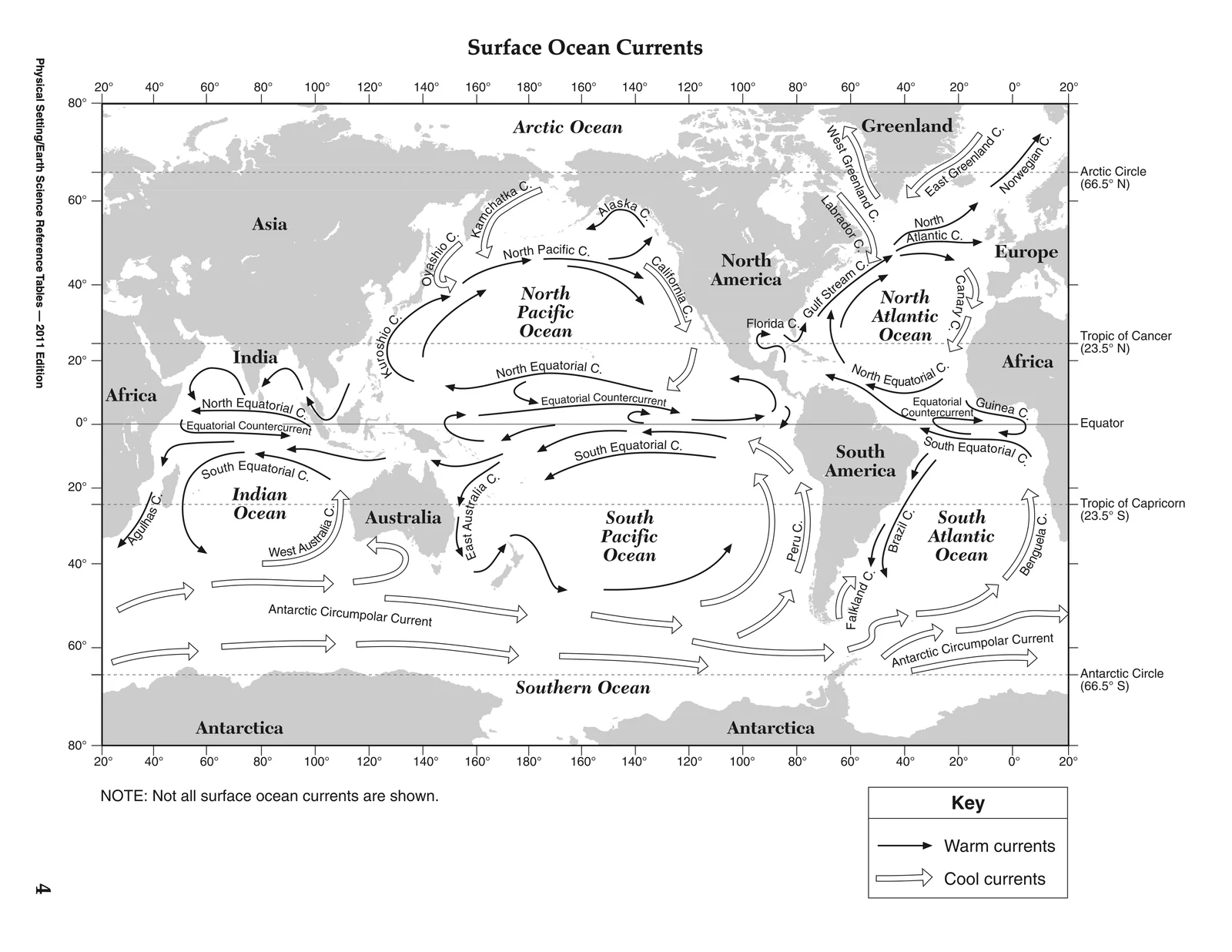 Surface Ocean Currents from the 2010 Edition